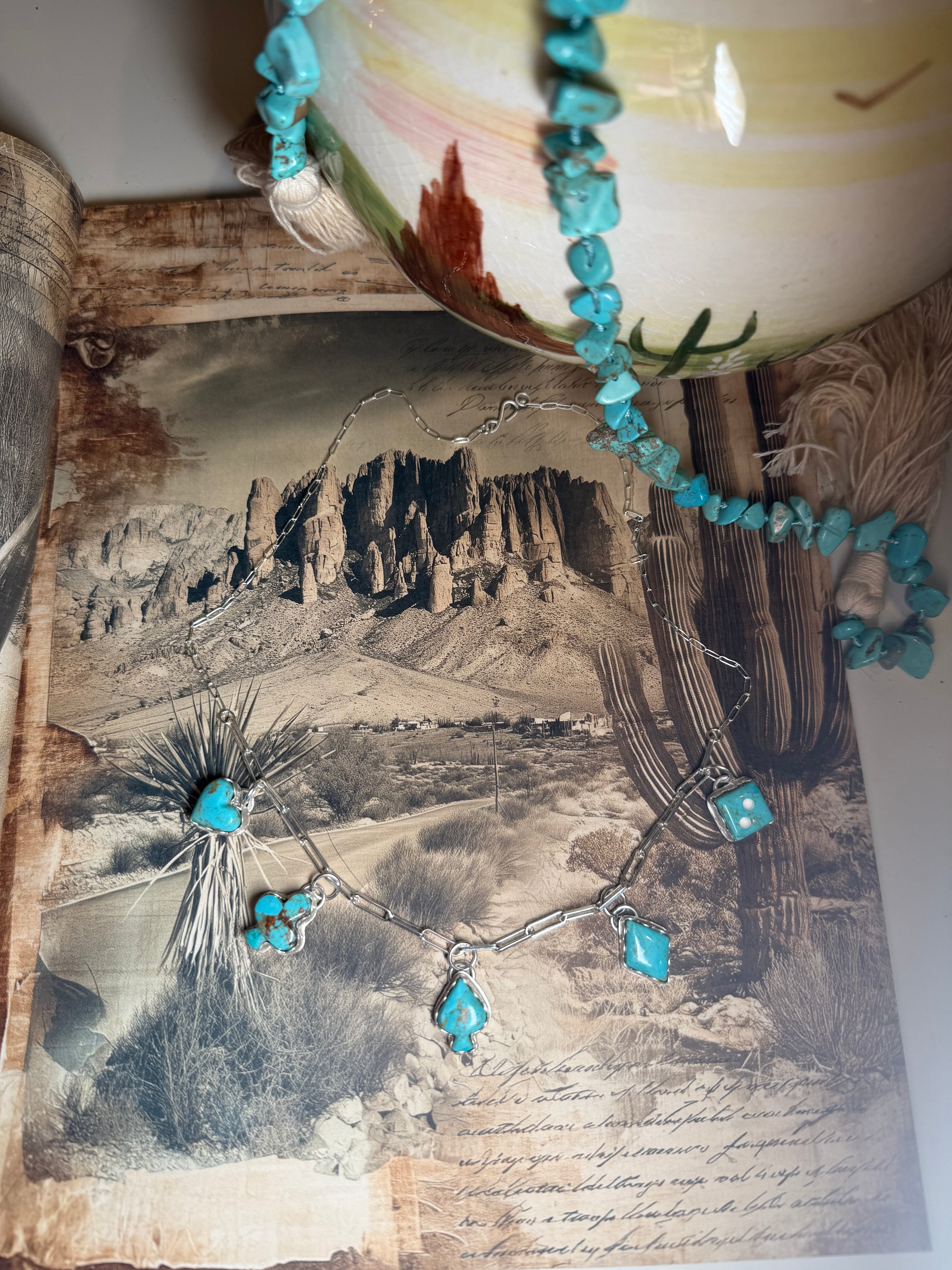 Gambler charm necklace