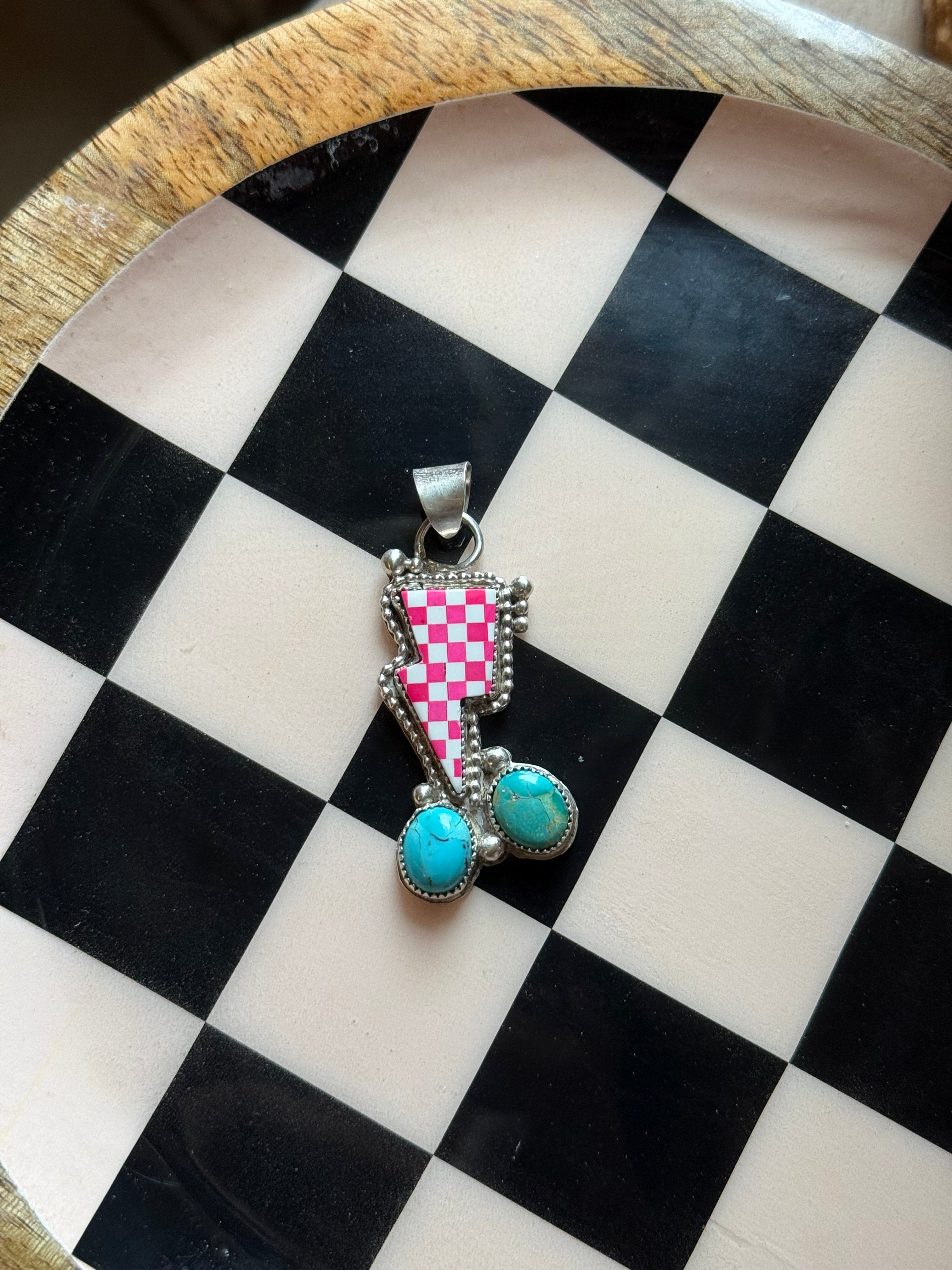 Lightening bolt pendant