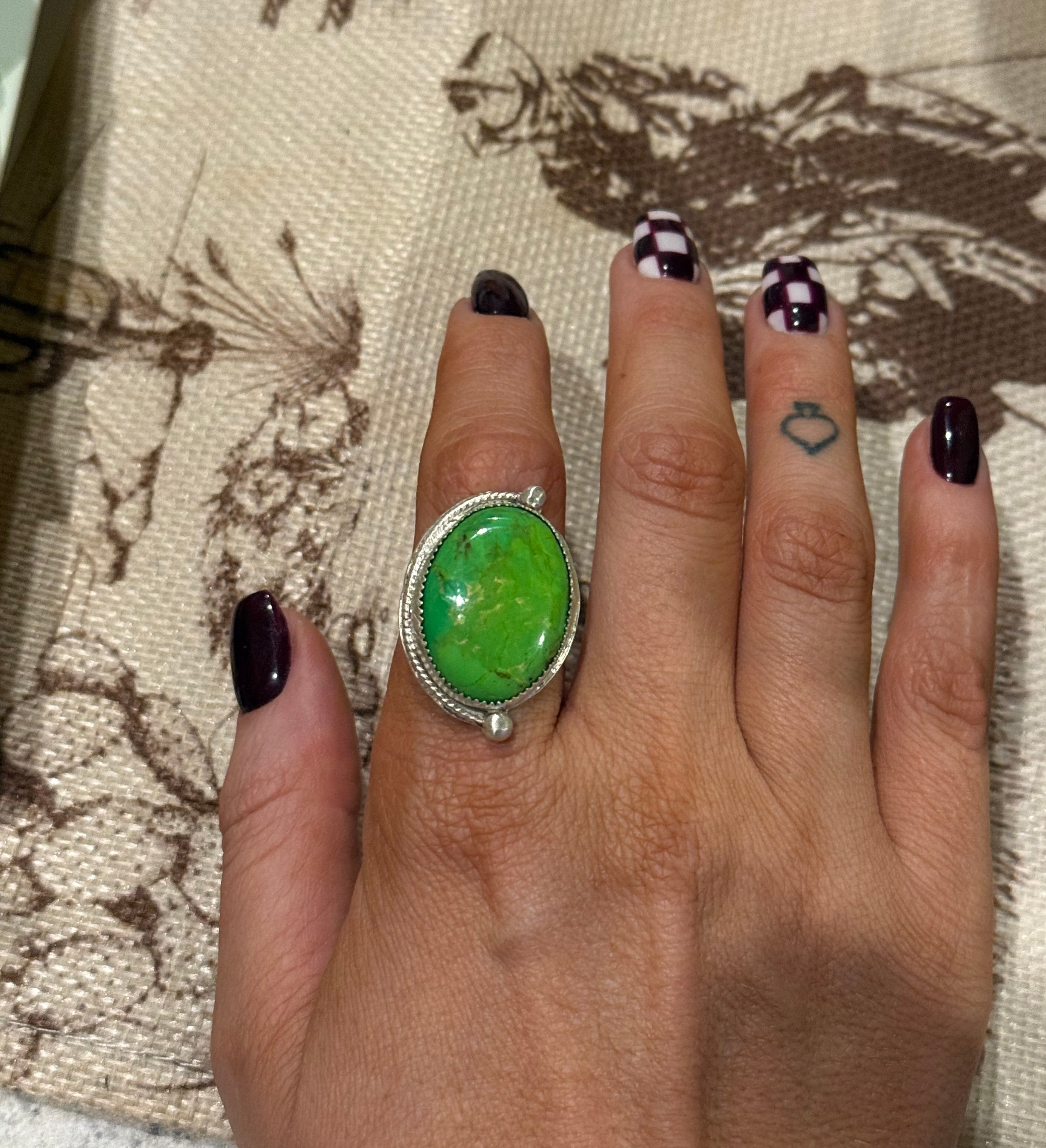 Green Mohave ring