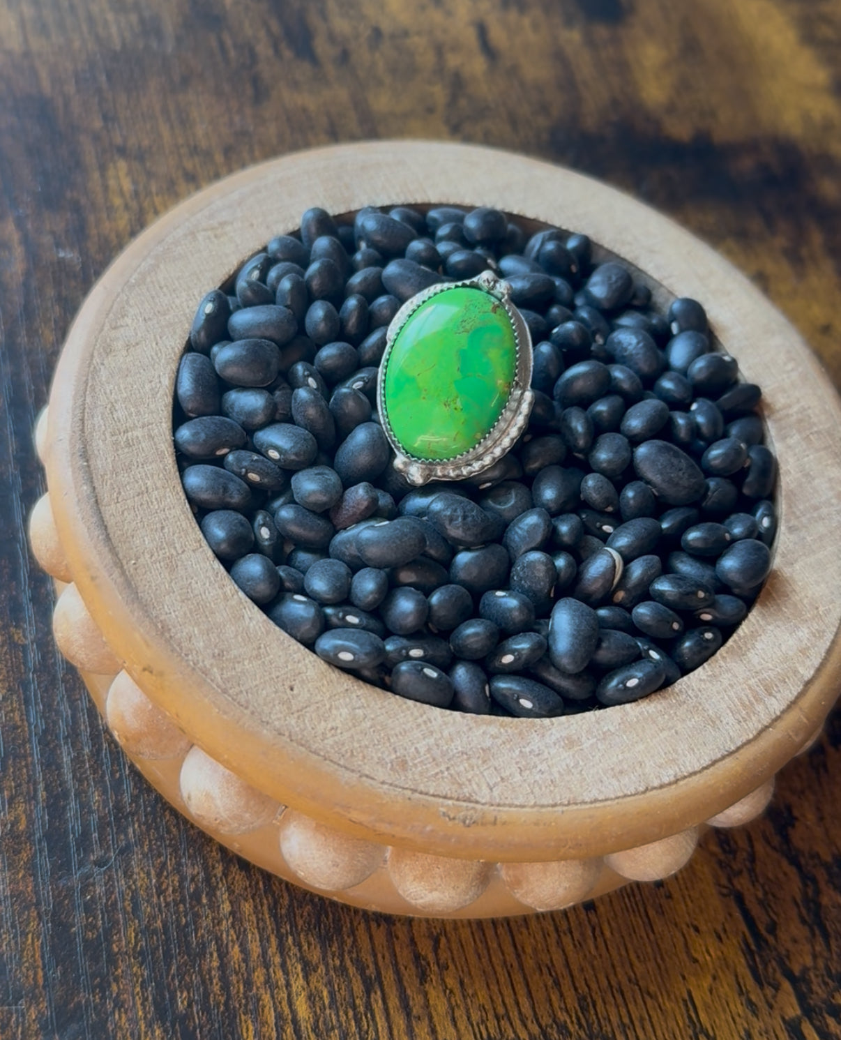 Green Mohave ring