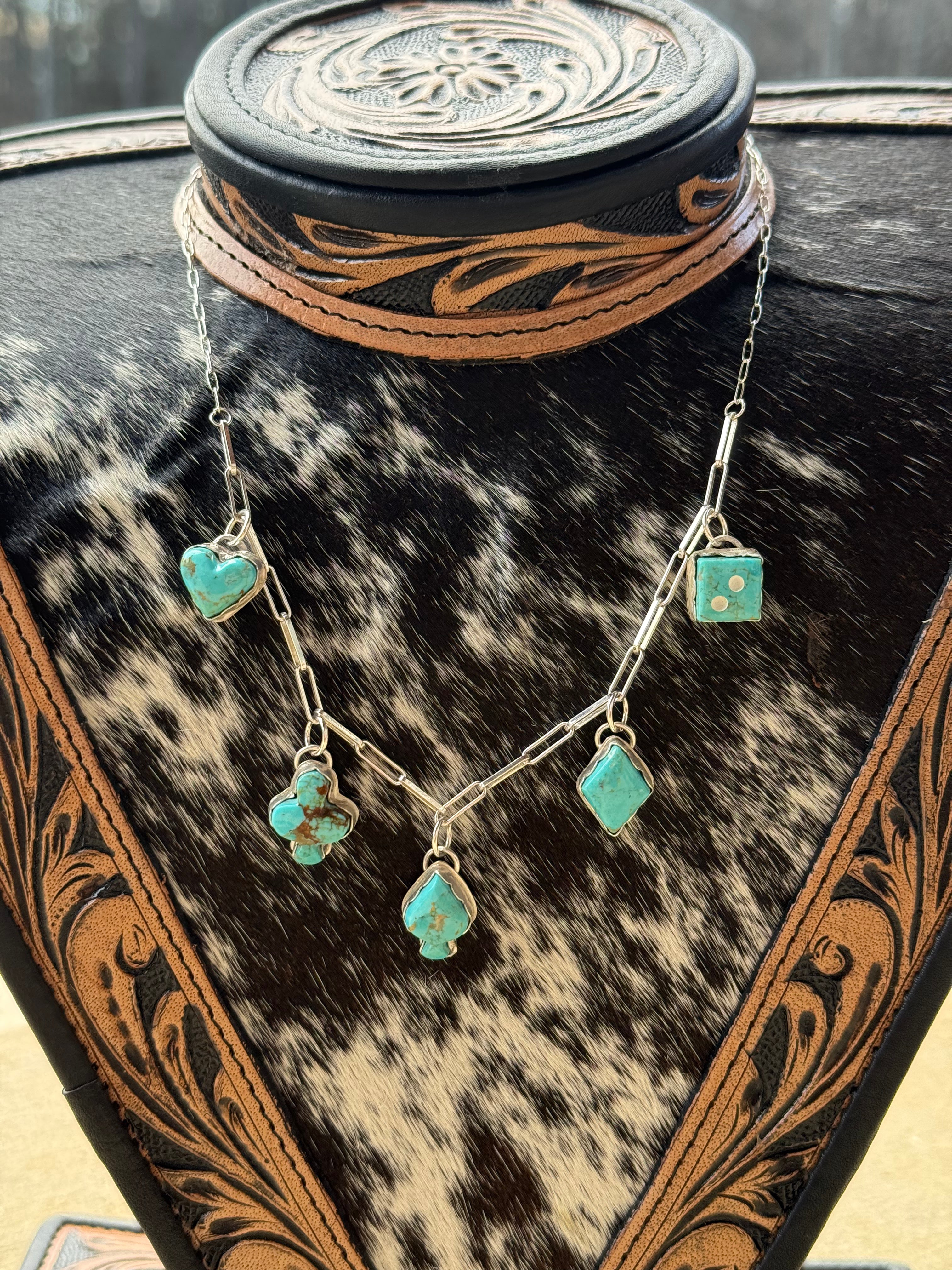 Gambler charm necklace