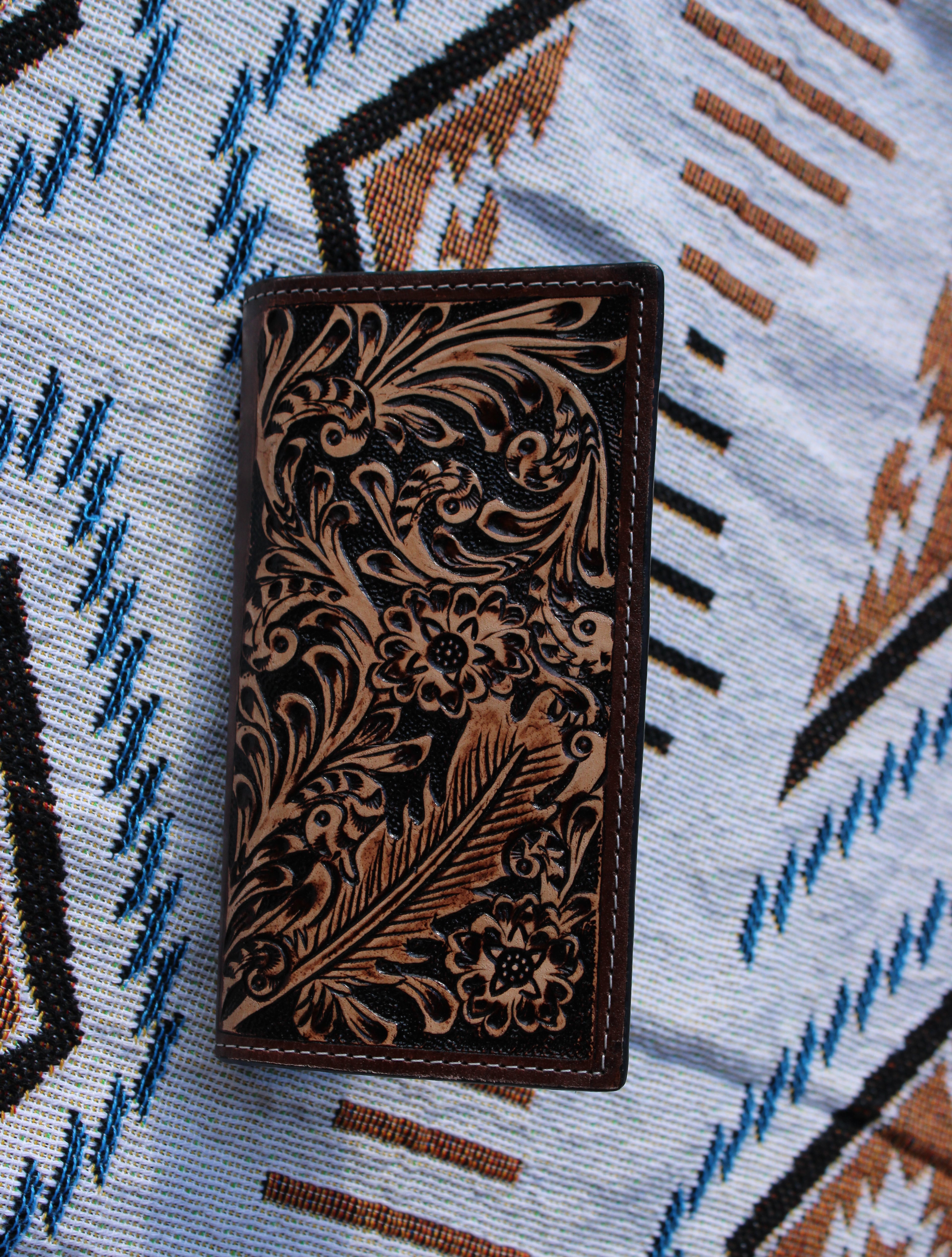 Colorado tooled leather men’s wallet