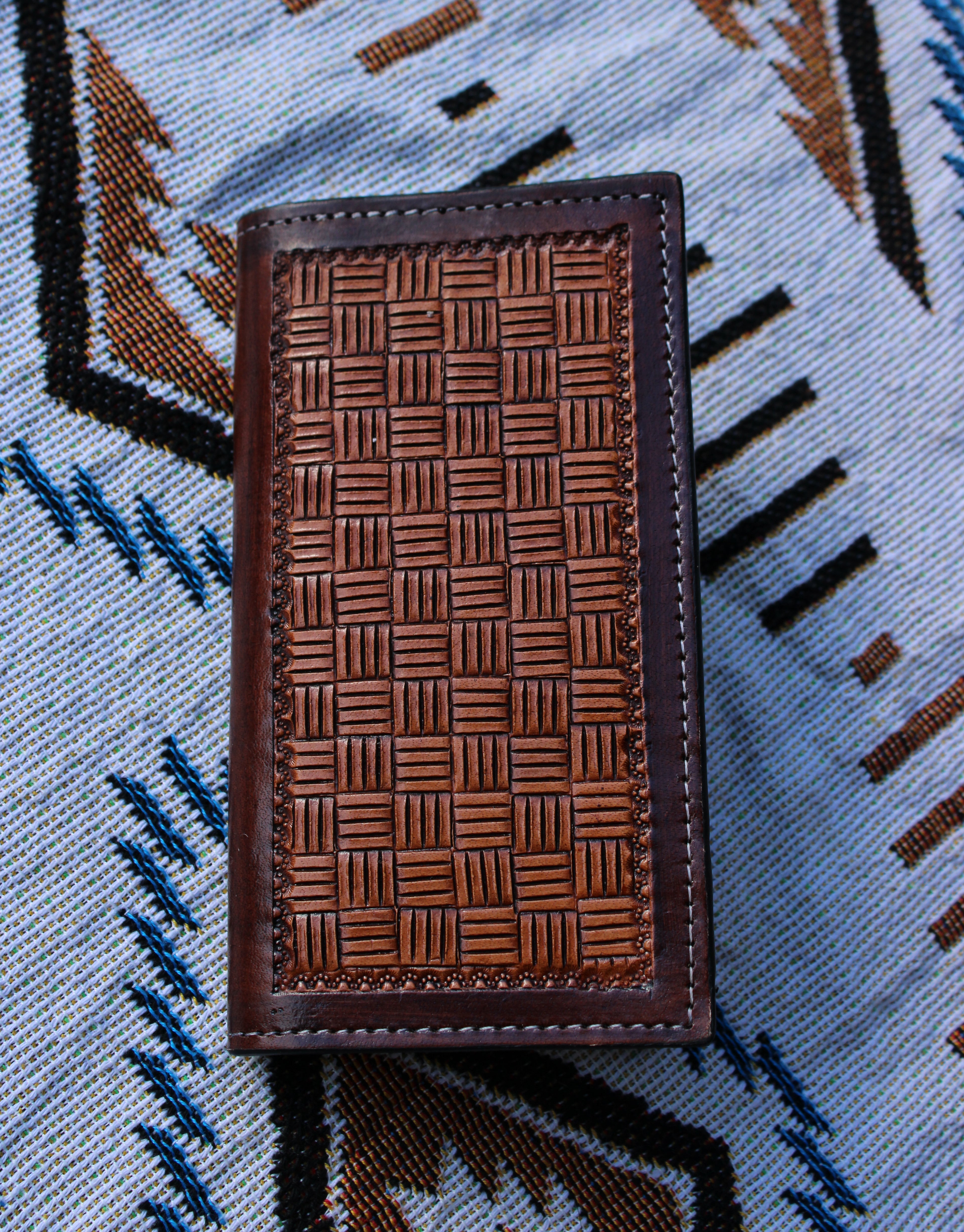 Florida tooled leather men’s wallet